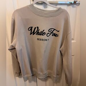 White Fox Beige Sweatshirt